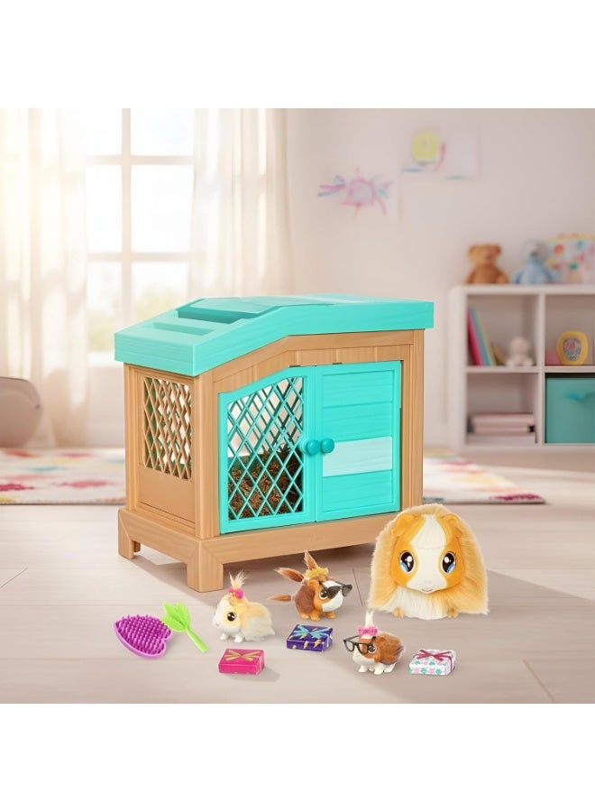 LITTLE LIVE PETS Famosa Interactive Plush Guinea Pig – Realistic Sounds & Movements, Plays with Babies, Educational Toy for Toddlers 0-5 Years, Fun & Cuddly Stuffed Animal - Image 2